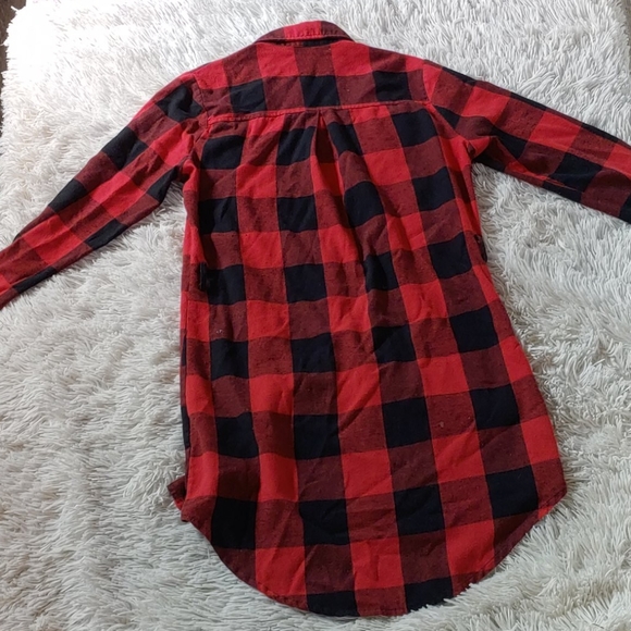 Red plaid coat - Picture 2 of 2